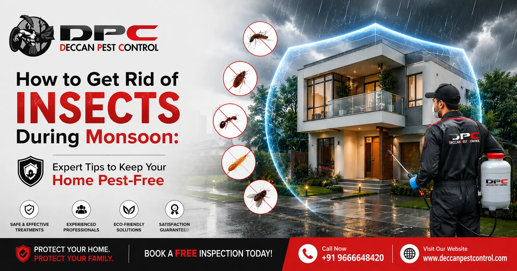 How to Get Rid of Insects During Monsoon
